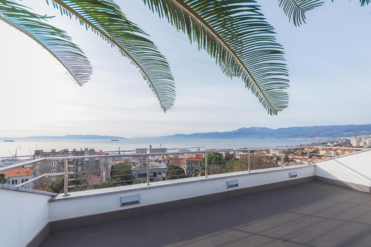 Penthouse Belvedere City View With Private Parking Rijeka Exteriör bild