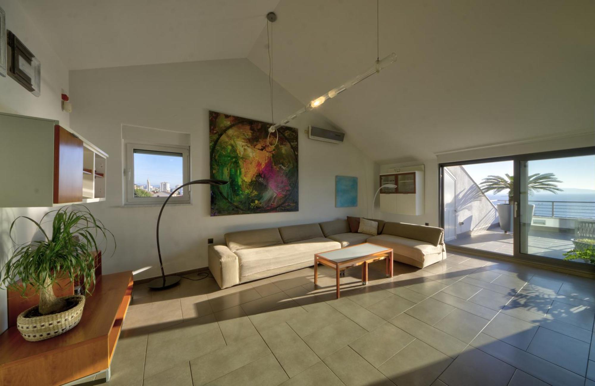 Penthouse Belvedere City View With Private Parking Rijeka Exteriör bild
